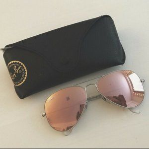 Brand New Ray Ban Pink Copper Flash sunglasses